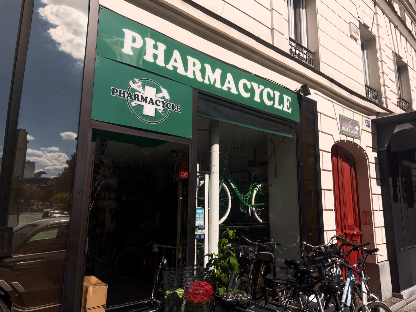 La façade de la boutique Pharmacycle