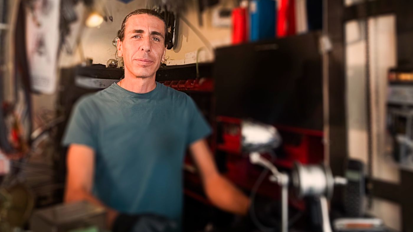 Matteo à l'atelier