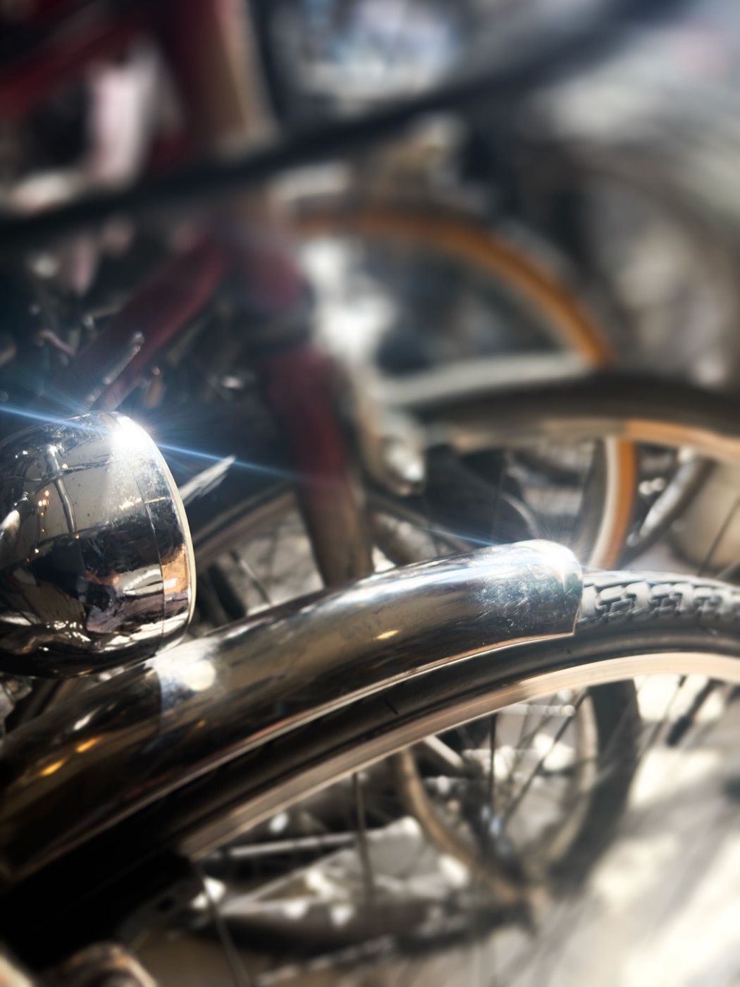 Détail d'une roue de vélo